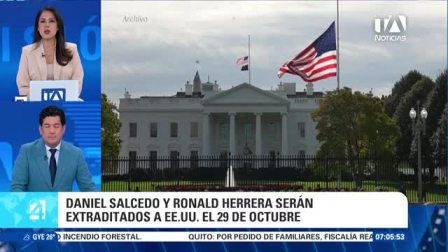 El ministro del Interior confirmó la fecha de traslado tras la aprobación previa de la Corte Nacional de Justicia; ambos enfrentan cargos por narcotráfico y tráfico de armas en suelo estadounidense.
