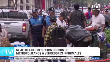 Comerciantes señalan cobros para permitirles permanecer en las aceras. Segura EP aclara que no existe denuncia formal, en medio de los llamados a reforzar el control en las calles. Un reportaje de Jazmín Solís
