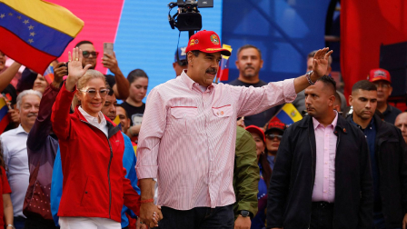 Nicolás Maduro y su esposa, Cilia Flores