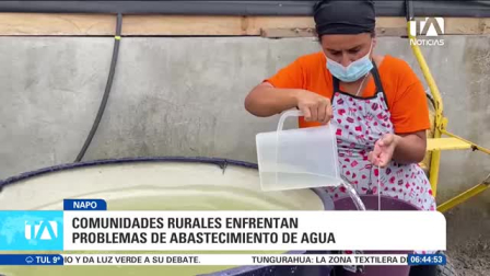 El cantón Carlos Julio Arosemena Tola enfrenta una severa emergencia hídrica tras 12 días consecutivos de falta de precipitaciones en la zona amazónica. Un reportaje de Roberto Verdezoto