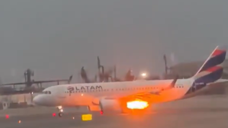 Avión de LATAM con ruta a Piura registra incendio antes del despegue