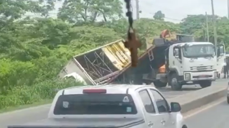 El accidente generó una alta carga vehicular durante más de dos horas