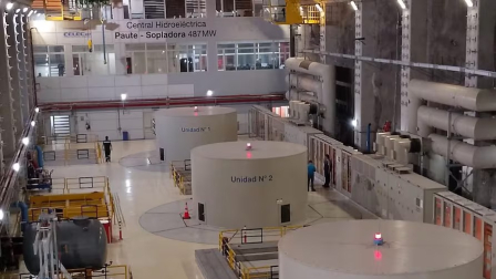 La central hidroeléctrica Paute Sopladora forma parte del complejo integral Paute.