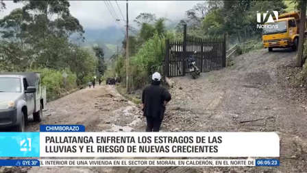 Las intensas lluvias provocaron el colapso de quebradas en este cantón de Chimborazo, causando daños en vías, pérdidas de cultivos y animales, además del corte del servicio de agua potable. Un reportajde de Mercedes Chávez