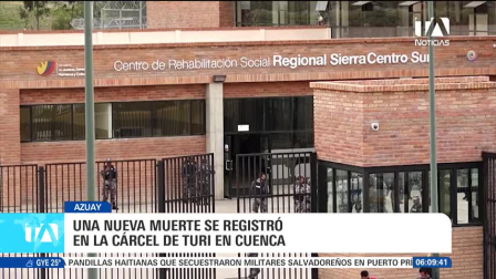 Autoridades investigan las circunstancias tras el reporte de un nuevo fallecimiento en el CRS Turi en Cuenca, sumando tres personas privadas de libertad fallecidas desde el pasado lunes. Un reportaje de Iván Rodríguez