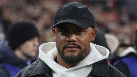 El entrenador belga del Bayern de Múnich, Vincent Kompany, llega antes del partido de la Liga de Campeones de la UEFA entre el FC Bayern de Múnich y el Arsenal FC en Múnich, en el sur de Alemania, el 21 de octubre de 2026.