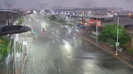 Manta soportó intensas lluvias la mañana de este lunes 26 de octubre del 2026.