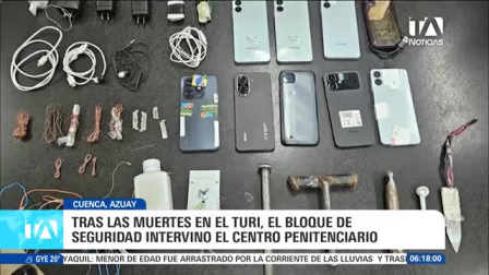 Tres personas privadas de la libertad fueron encontradas sin vida durante el fin de semana en el centro penitenciario de Turi, en el sur de Cuenca. De manera preliminar se presume que se trata de muertes violentas, con lo que ascienden a seis los reclusos fallecidos en el lapso de una semana, sin que hasta el momento haya un pronunciamiento oficial de las autoridades. Un reporte de Iván Rodríguez.