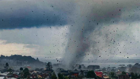 Un tornado afectó la tarde de este lunes 26 de octubre de 2026 a varias comunas de la región de O’Higgins, en Chile.