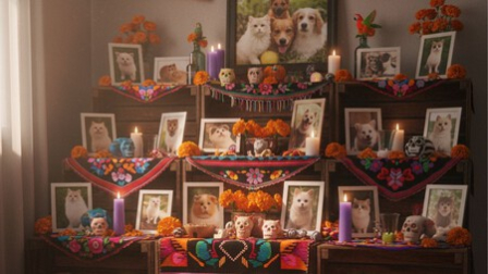 Altar de mascotas, una tradicón mexicana que toma fuerza en el continente