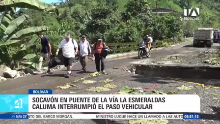 Las intensas precipitaciones caídas en la provincia de Bolívar provocaron el desbordamiento de varios caudales en el cantón Caluma. La repentina crecida de los ríos anegó múltiples viviendas dejando lodo y destrucción a su paso, además de afectar la infraestructura de puentes, vías de comunicación y colapsar las redes de tuberías de agua potable, lo que mantiene en emergencia a los habitantes de la zona. Un reportaje de Jonathan Quezada.
