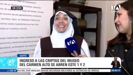En el marco del Día de los Difuntos, el Museo del Carmen Alto, ubicado en el Centro Histórico de Quito, organizará un recorrido teatralizado abierto a todo público los días domingo 1 y lunes 2 de noviembre a partir de las 18:00. El valor de la entrada es de 6 dólares y cada boleto incluye una mini guagua de pan con la tradicional colada morada. Un reporte de Nathalie Jiménez.