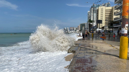 El Inocar prevé condiciones de mar agitado durante el 30 y 31 de octubre de 2026 en las costas de Ecuador.