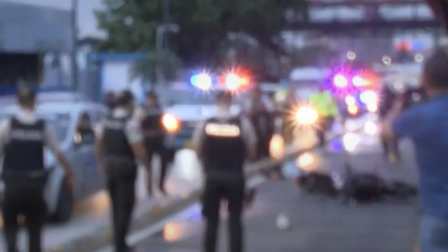 Siniestro de tránsito en la vía exclusiva de la Metrovía en Guayaquil