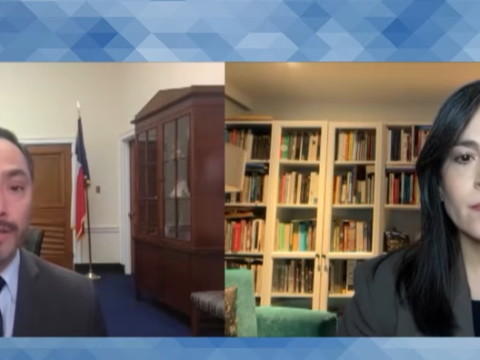 El congresista Joaquín Castro en el programa De Lunes a Lunes