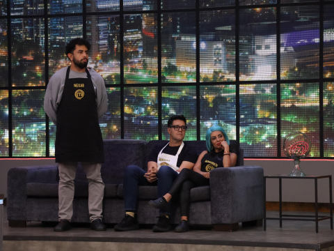 Nexar Gómez fue enviado a reto de eliminación directo, tras presentar un plato incompleto en MasterChef Celebrity Ecuador.
