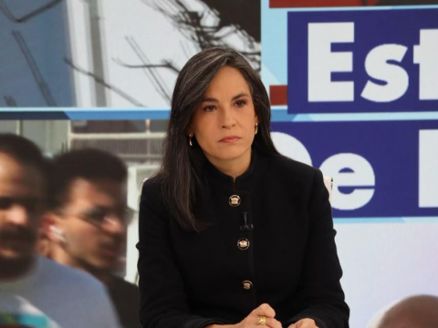 Andrea Bernal en el programa De Lunes a Lunes