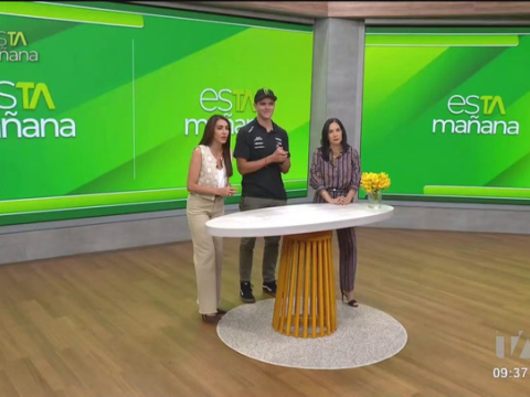 El ciclista ecuatoriano Alfredo Campo compartió parte de su carrera profesional en el set de esTAmañana