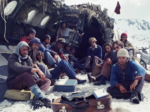 Imagen real de la tragedia de los Andes que ocurrió en 1972.