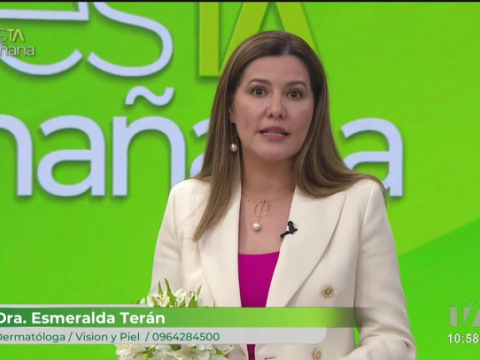 La dermatóloga, Esmeralda Terán, nos explica cómo prevenir las arrugas por la edad