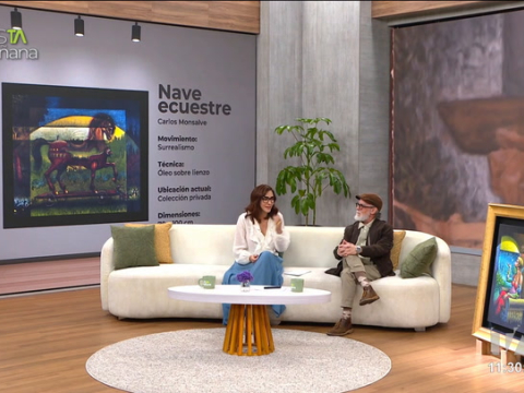 El pintor Carlos Monsalve nos comparte en el set sus obras y la historia detrás de cada una.