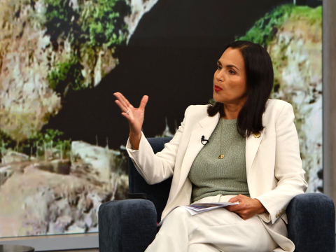 La ministra de Gobierno, Inés Manzano, en entrevista con De Lunes a Lunes este 12 de enero del 2026.