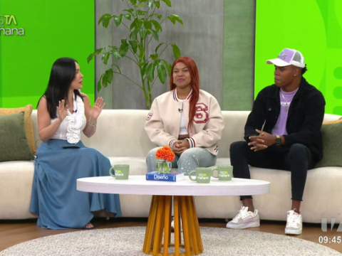 Angie Dajomes y Bryan de Jesus, deportistas de alto rendimiento, llegna al sillón de los amigos en esTAmañana para hablar de familia, deporte y música.