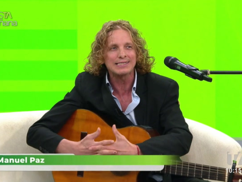 Manu Paz, exvocalista de Los Iracundos, llegó al set de esTAmañana para poner el ritmo y varios recuerdos.