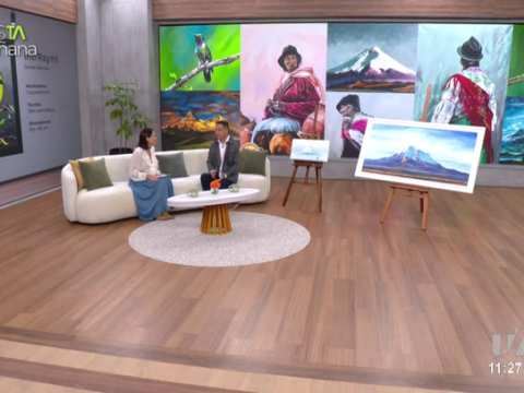 Daniel Reinoso, artista ecuatoriano, nos explicó la esencia costumbrista ecuatoriana dentro de cada obra y su evolución dentro de la pintura misma.