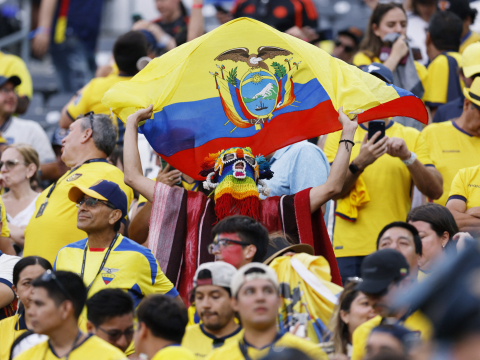 Ecuador celebra su histórico triunfo ante Alemania