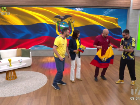 Javier Neira llega a esTAmañana para encender el ambiente previo al duelo entre Ecuador y México con su canción "La Tri".