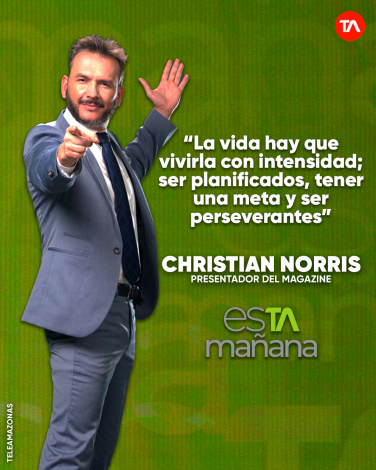 Christian Norris, amante de la comunicación y el turismo, te acompañará todos los días en esTAmañana
