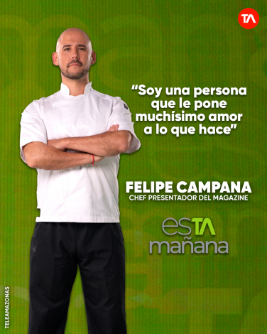 El chef Felipe Campana pondrá el sabor a tus días en esTAmañana.