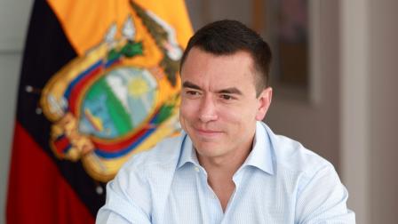 Daniel Noboa en una entrevista con el semanario londinense The Economist el 6 de junio del 2025
