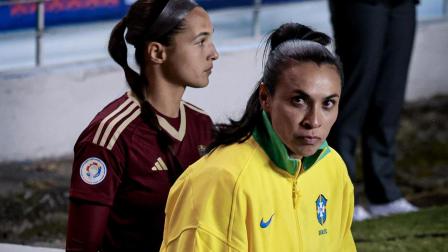 Marta, la histórica jugadora brasileña, sigue brillando con su Seleccion, a su 39 años.