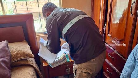La intervención de la Fiscalía en las oficinas de una jueza en Riobamaba, en Chimborazo.