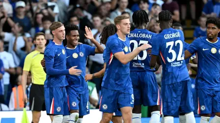 Chelsea celebra su gol ante el Bayer Leverkusen el día viernes 8 de agosto del 2025.