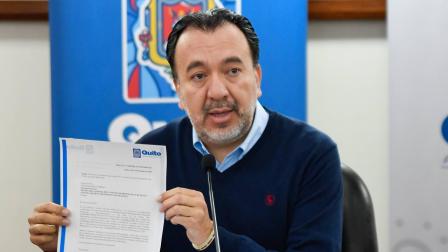 El alcalde de Quito, Pabel Muñoz, informó que hay 36 procesos de contratación pública que no avanzan.
