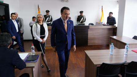 Audiencia de juzgamiento por supuestas calumias interpuesta por Nestor Marroquin en contra del alcalde Pabel Muñoz.API / DANIEL MOLINEROS