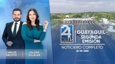 Revise las noticias más destacadas de Guayaquil en la Segunda Emisión del Noticiero 24 Horas de este lunes 26 de mayo del 2025.