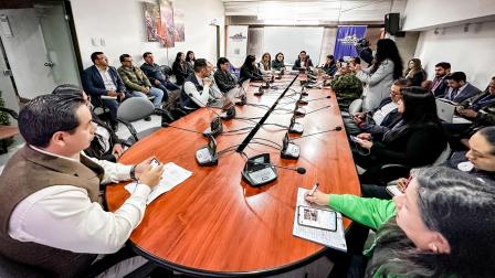 Sesión extraordinaria del COE Provincial de Chimborazo este lunes 26 de mayo del 2025.