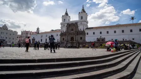 Fotografía de la iglesia de San Francisco en Quito (Ecuador).