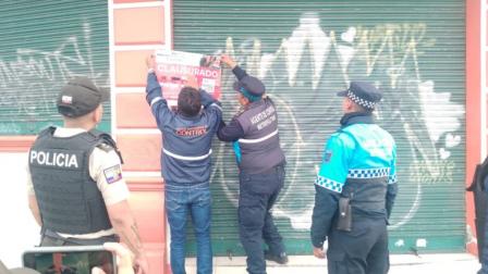 Operativo de la Agencia Metropolitana de Control en Quito.