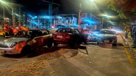 Siniestro de tránsito en las avenidas 10 de Agosto y El Inca en Quito