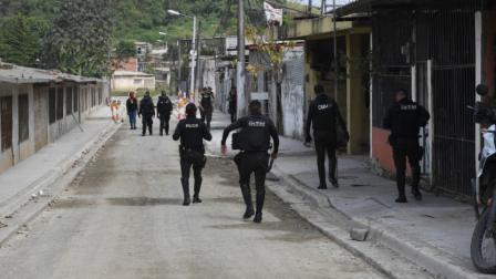 Policía realiza controles en Nueva Prosperina, noroeste de Guayaquil, desde el 2023.