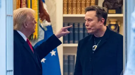 Donald Trump y Elon Musk reunidos en la Casa Blanca.