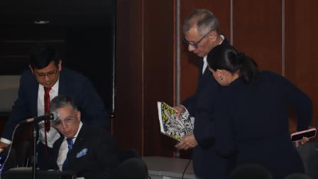 El exvicepresidente Jorge Glas asistió a la audiencia de Juzgamiento del Caso caso Reconstrucción de Manabí el viernes 6 de junio del 2025.