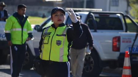 Agentes de tránsito en Quito