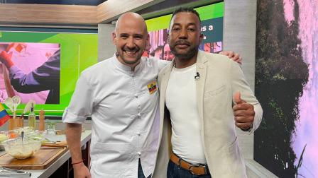 Ulises de la Cruz y Felipe Campana en la cocina de esTAmañana este martes 10 de junio del 2025.
