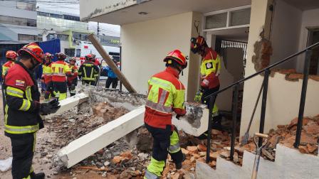 Una vivienda colpasó en la avenida De los Shirys este martes 10 de junio del 2025.